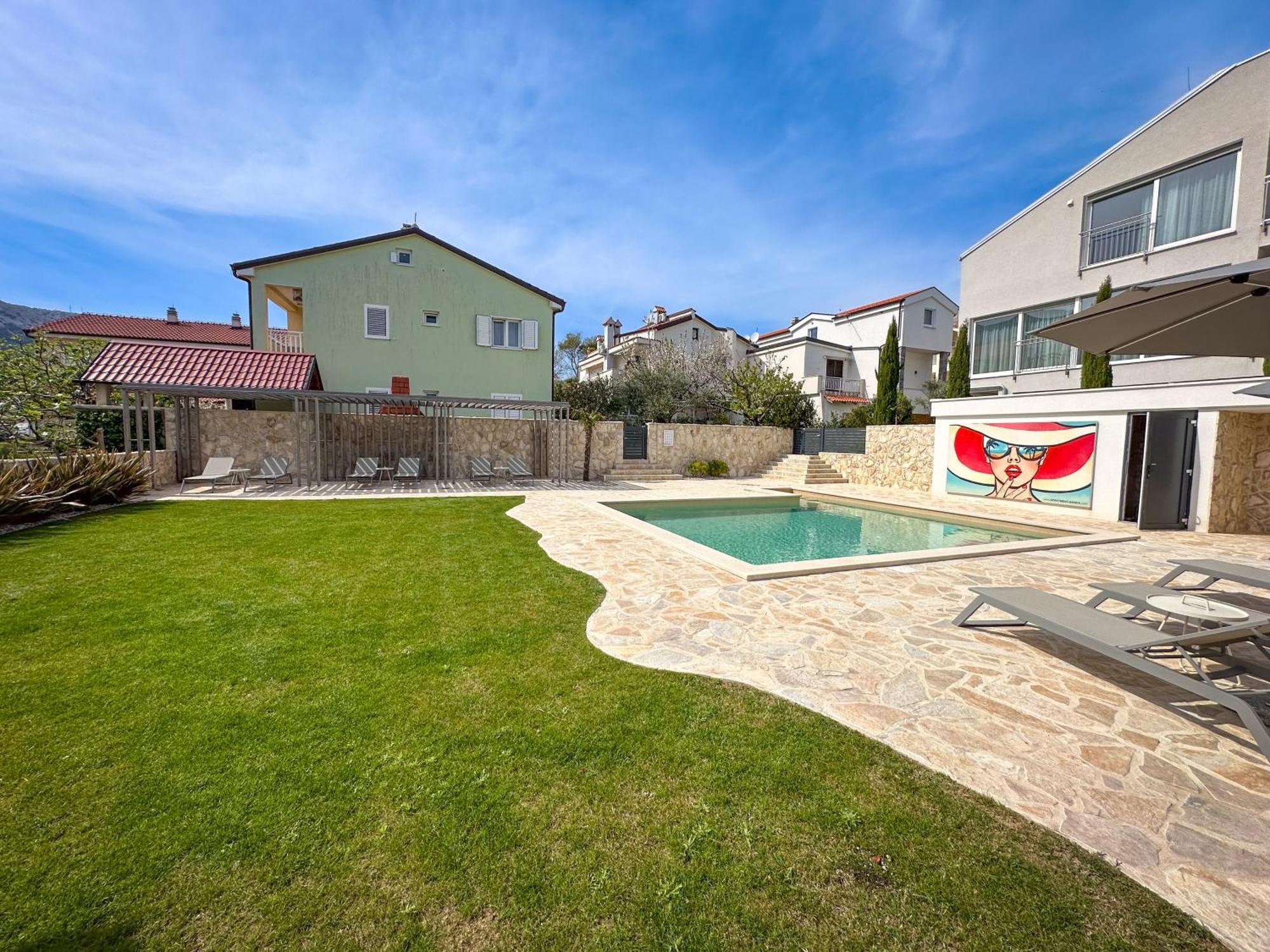 Baska, Exklusive Mit Poolarea In Baska, Krk - Kroatien Baška