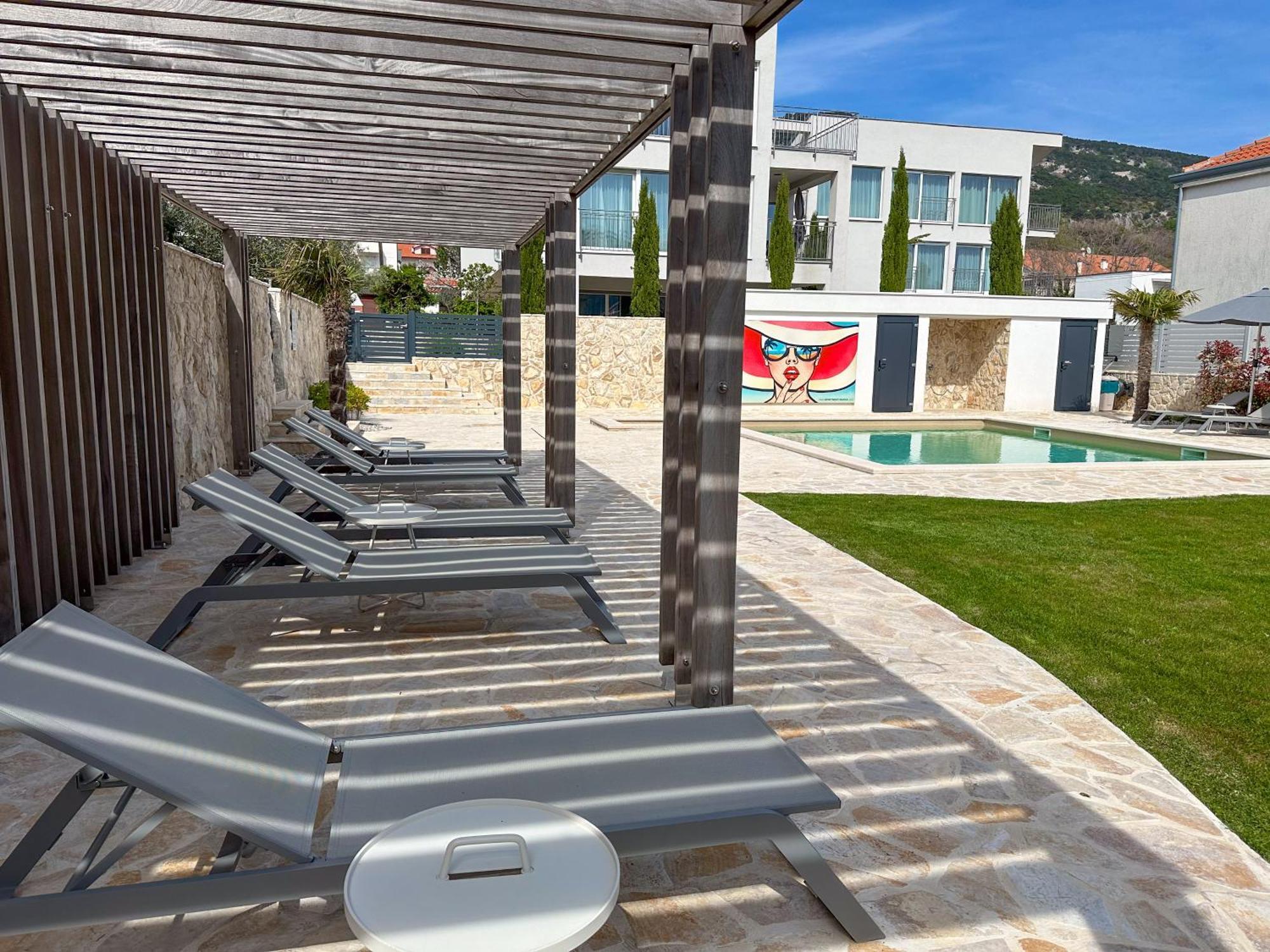 Appartement Baska, Exklusive Mit Poolarea In Baska, Krk - Kroatien *