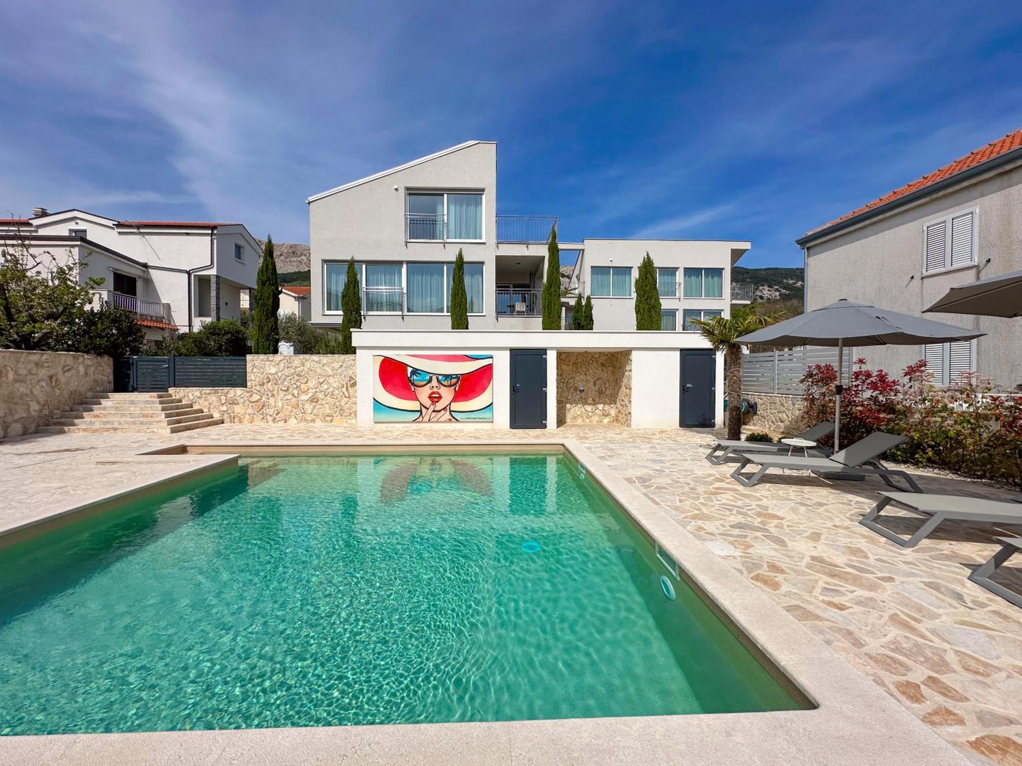 Baska, Exklusive Mit Poolarea In Baska, Krk - Kroatien Appartement *