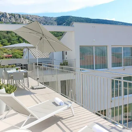Apartment Baska, Exklusive Apartments Mit Poolarea In Baska, Krk - Kroatien Exterior photo