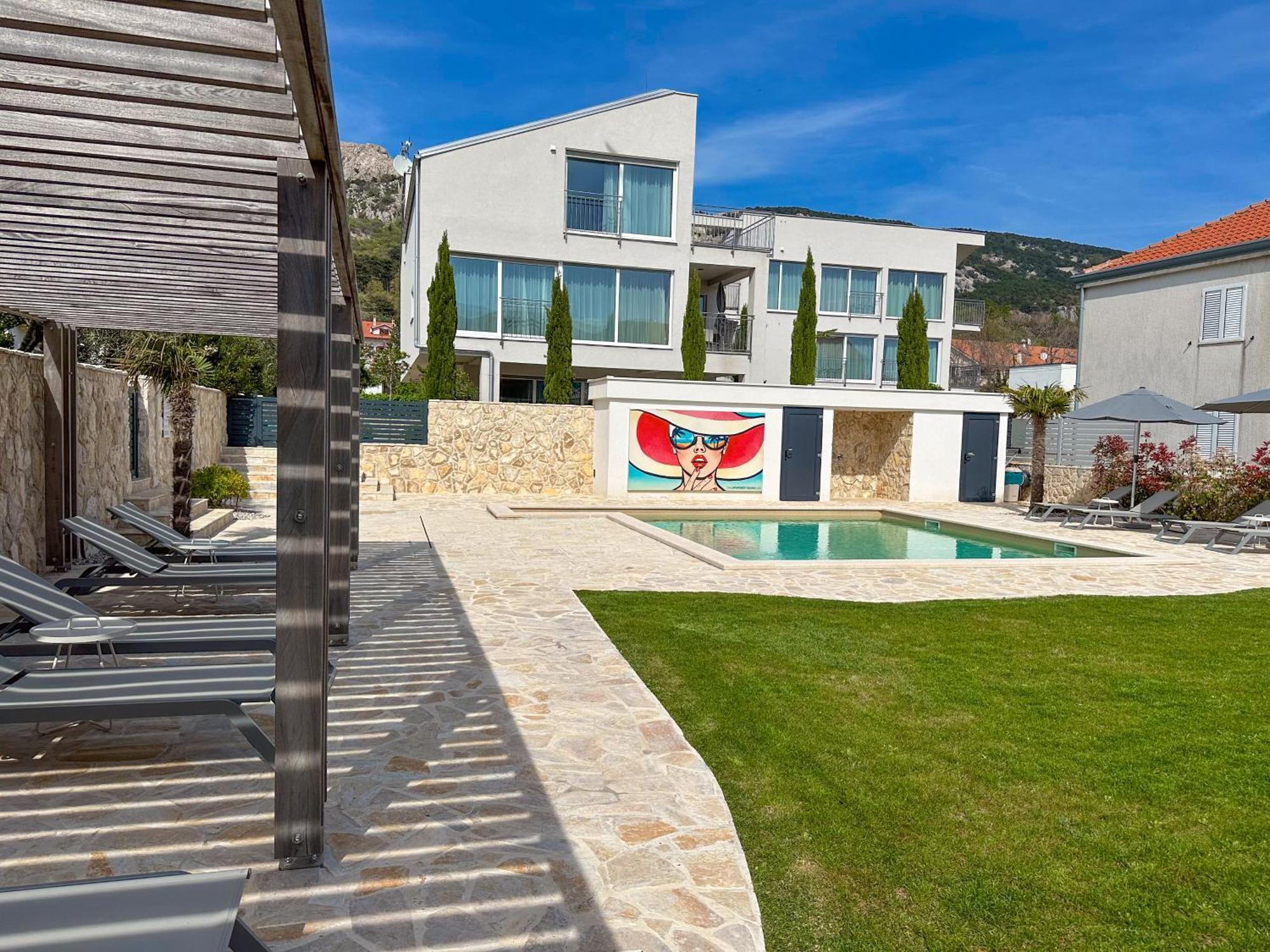 Baska, Exklusive Mit Poolarea In Baska, Krk - Kroatien